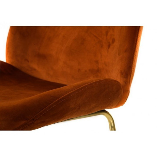 Chair with metal legs Vetro VT-M-32-3 corduroy copper color Chair with metal legs Vetro VT-M-32-3 corduroy copper color