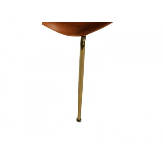 Chair with metal legs Vetro VT-M-32-3 corduroy copper color Chair with metal legs Vetro VT-M-32-3 corduroy copper color