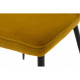 Chair with metal legs Vetro VT-M-44 matte corduroy mustard color Chair with metal legs Vetro VT-M-44 matte corduroy mustard color