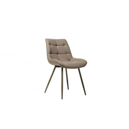 Chair with metal legs Vetro VT-N-45 artificial leather cappuccino color Chair with metal legs Vetro VT-N-45 artificial leather cappuccino color