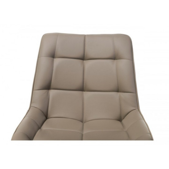 Chair with metal legs Vetro VT-N-45 artificial leather cappuccino color Chair with metal legs Vetro VT-N-45 artificial leather cappuccino color