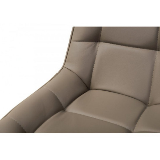 Chair with metal legs Vetro VT-N-45 artificial leather cappuccino color Chair with metal legs Vetro VT-N-45 artificial leather cappuccino color