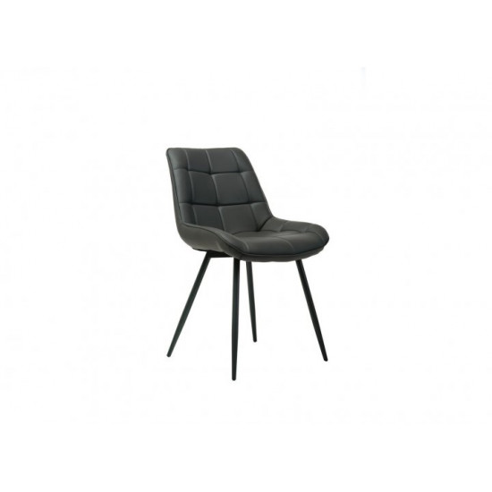 Chair with metal legs Vetro VT-N-45 artificial leather color gray Chair with metal legs Vetro VT-N-45 artificial leather color gray