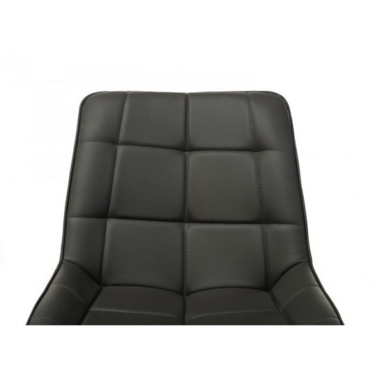 Chair with metal legs Vetro VT-N-45 artificial leather color gray Chair with metal legs Vetro VT-N-45 artificial leather color gray