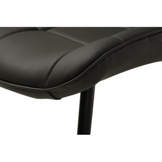 Chair with metal legs Vetro VT-N-45 artificial leather color gray Chair with metal legs Vetro VT-N-45 artificial leather color gray