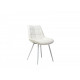 Chair with metal legs Vetro VT-N-45 artificial leather, white Chair with metal legs Vetro VT-N-45 artificial leather, white