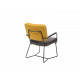 Chair with metal legs Vetro VT-M-80 fabric color mustard + gray Chair with metal legs Vetro VT-M-80 fabric color mustard + gray