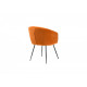 Chair with metal legs Vetro VT-M-60 matte corduroy copper color Chair with metal legs Vetro VT-M-60 matte corduroy copper color