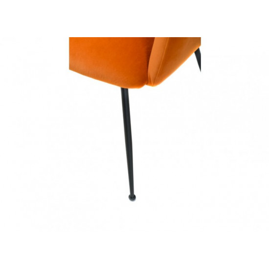 Chair with metal legs Vetro VT-M-60 matte corduroy copper color Chair with metal legs Vetro VT-M-60 matte corduroy copper color