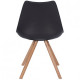 Stylish soft comfortable chair made of hard wood up to 120 kg. Germany. Black. TR88 Stylish soft comfortable chair made of hard wood up to 120 kg. Germany. Black. TR88