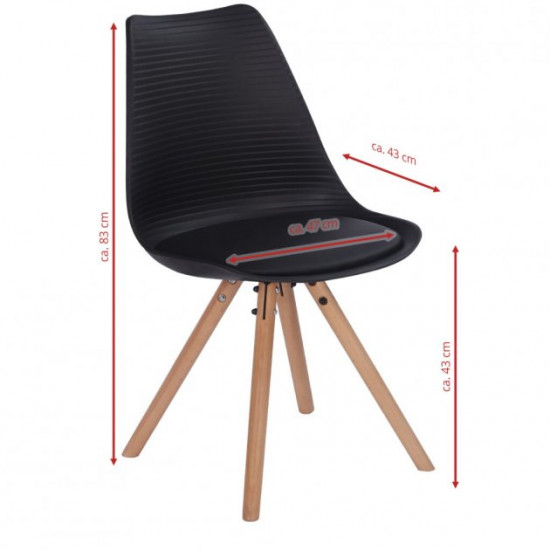 Stylish soft comfortable chair made of hard wood up to 120 kg. Germany. Black. TR88 Stylish soft comfortable chair made of hard wood up to 120 kg. Germany. Black. TR88