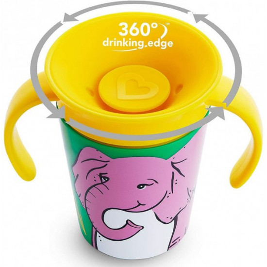 Чашка-непроливайка Munchkin Miracle 360 ° Trainer cup Слон 177 мл (05177201.01) Чашка-непроливайка Munchkin Miracle 360 ° Trainer cup Слон 177 мл (05177201.01)