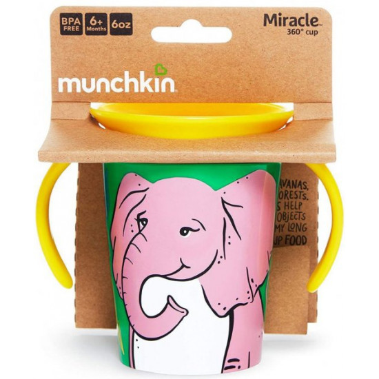 Чашка-непроливайка Munchkin Miracle 360 ° Trainer cup Слон 177 мл (05177201.01) Чашка-непроливайка Munchkin Miracle 360 ° Trainer cup Слон 177 мл (05177201.01)