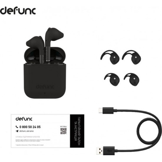 Навушники Defunc True Go Slim TWS Black (D4211) Навушники Defunc True Go Slim TWS Black (D4211)