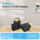 Переходник Vention HDMI Male to Female Adapter 90° Degree Правый (AIBBO) Переходник Vention HDMI Male to Female Adapter 90° Degree Правый (AIBBO)