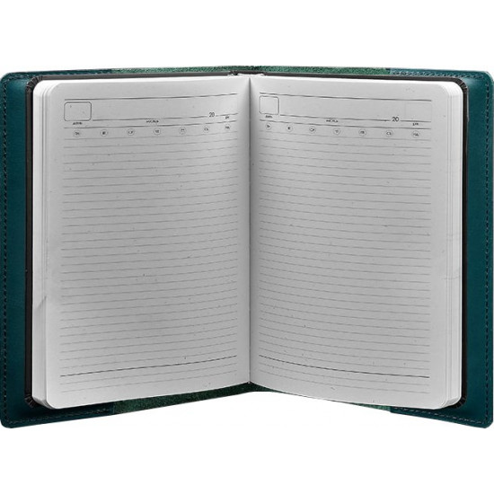 Leather notebook cover BlankNote 6.0 mini BN-SB-6-min-malachite Green Leather notebook cover BlankNote 6.0 mini BN-SB-6-min-malachite Green