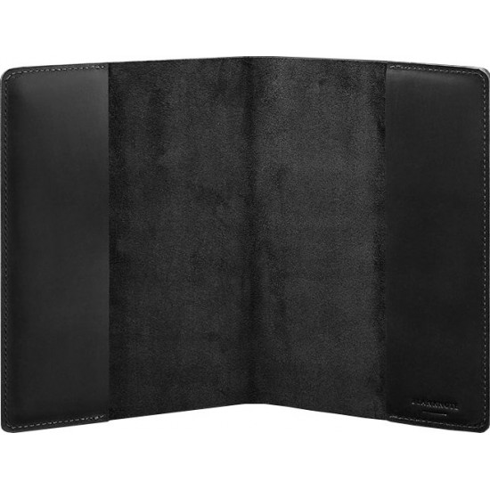 Leather notebook cover BlankNote 6.0 Krast BN-SB-6-st-g Black Leather notebook cover BlankNote 6.0 Krast BN-SB-6-st-g Black