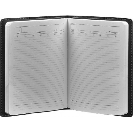 Leather notebook cover BlankNote 6.0 Krast BN-SB-6-st-g Black Leather notebook cover BlankNote 6.0 Krast BN-SB-6-st-g Black
