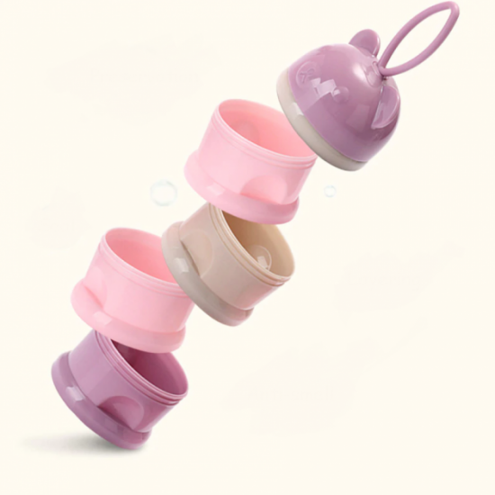 Контейнер для хранения детских смесей Pink Bear, Belove Контейнер для хранения детских смесей Pink Bear, Belove