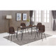 Kitchen chair 9081T Arnold frame metal/eco leather EuroDom brown Kitchen chair 9081T Arnold frame metal/eco leather EuroDom brown