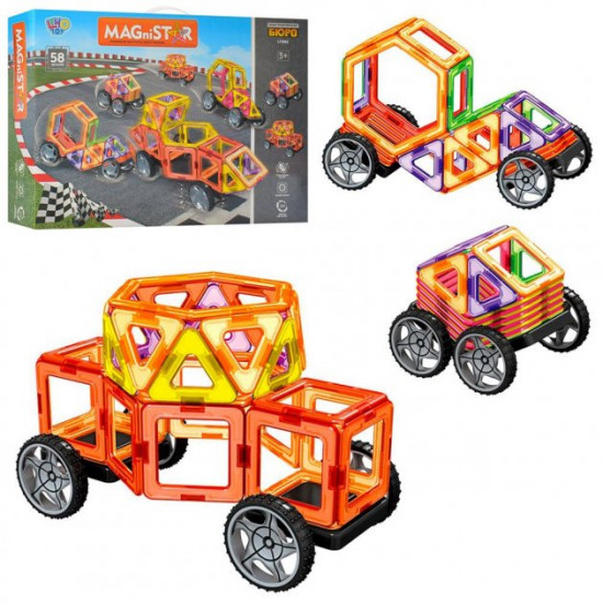 Magnetic construction set Limo Toy Transport 58 parts LT3002 Magnetic construction set Limo Toy Transport 58 parts LT3002