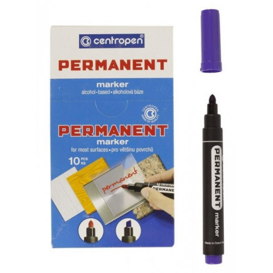 Marker Centropen Permanent 2.5 mm round blue (8566) Marker Centropen Permanent 2.5 mm round blue (8566)