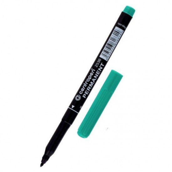Marker Centropen Permanent 1 mm round green (2536) Marker Centropen Permanent 1 mm round green (2536)