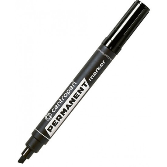 Marker Centropen Permanent 2.5 mm oblique black (8576) Marker Centropen Permanent 2.5 mm oblique black (8576)