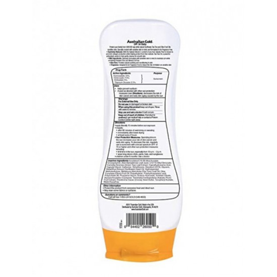 Дитячий лосьйон Australian Gold Baby Sunscreen Lotion SPF 50, 237 мл Дитячий лосьйон Australian Gold Baby Sunscreen Lotion SPF 50, 237 мл