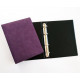 Cover (folder) on rings Nubuk purple for removable blocks, A5, artificial nubuck, No brand Cover (folder) on rings Nubuk purple for removable blocks, A5, artificial nubuck, No brand