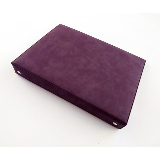 Cover (folder) on rings Nubuk purple for removable blocks, A5, artificial nubuck, No brand Cover (folder) on rings Nubuk purple for removable blocks, A5, artificial nubuck, No brand