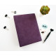 Cover (folder) on rings Nubuk purple for removable blocks, A5, artificial nubuck, No brand Cover (folder) on rings Nubuk purple for removable blocks, A5, artificial nubuck, No brand