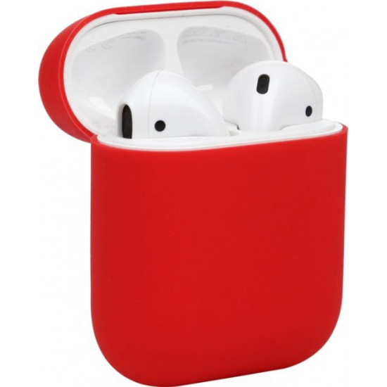 Силиконовый чехол iTrand Apple Airpods 1,2 Красный Силиконовый чехол iTrand Apple Airpods 1,2 Красный