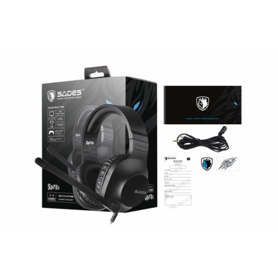 Навушники Sades SA-721 Spirits Black (sa721bkj) Навушники Sades SA-721 Spirits Black (sa721bkj)