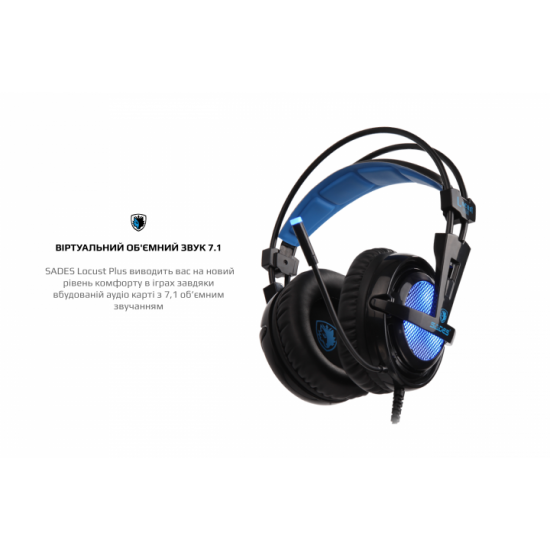 Навушники Sades SA-904 Locust Plus RGB 7.1 Virtual Surround Black (sa904bku) Навушники Sades SA-904 Locust Plus RGB 7.1 Virtual Surround Black (sa904bku)