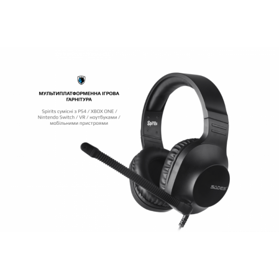 Навушники Sades SA-721 Spirits Black (sa721bkj) Навушники Sades SA-721 Spirits Black (sa721bkj)