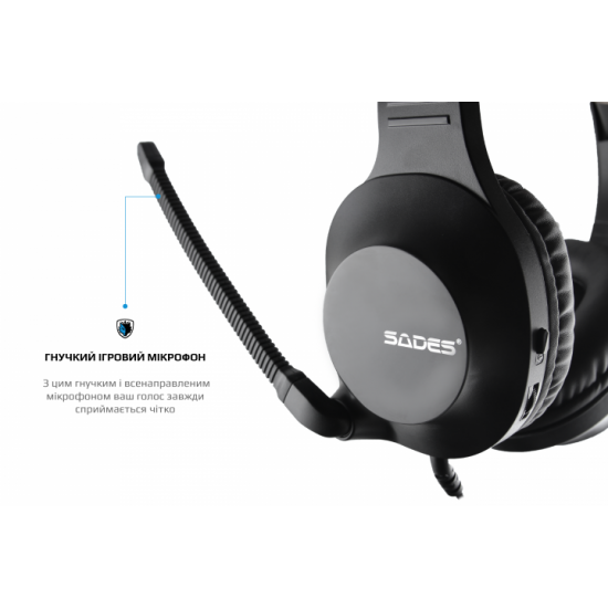 Навушники Sades SA-721 Spirits Black (sa721bkj) Навушники Sades SA-721 Spirits Black (sa721bkj)