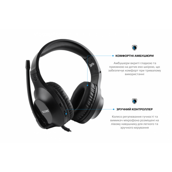 Навушники Sades SA-721 Spirits Black (sa721bkj) Навушники Sades SA-721 Spirits Black (sa721bkj)