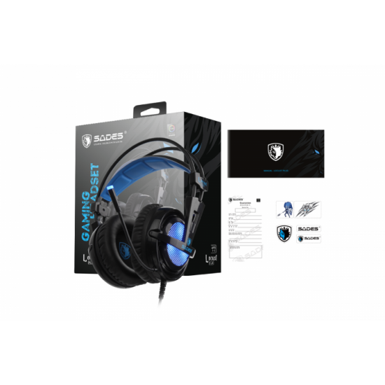 Навушники Sades SA-904 Locust Plus RGB 7.1 Virtual Surround Black (sa904bku) Навушники Sades SA-904 Locust Plus RGB 7.1 Virtual Surround Black (sa904bku)