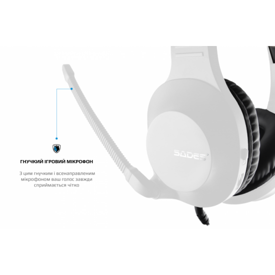 Навушники Sades SA-721 Spirits White (sa721wtj) Навушники Sades SA-721 Spirits White (sa721wtj)