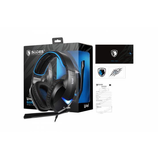Наушники Sades SA-914 Wand LED 7.1 Virtual Surround Black/Blue (sa914bku) Наушники Sades SA-914 Wand LED 7.1 Virtual Surround Black/Blue (sa914bku)