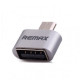 Adapter Remax RA-OTG USB(F) to microUSB(M), silver