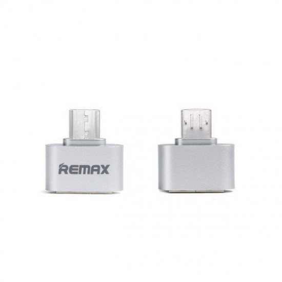 Adapter Remax RA-OTG USB(F) to microUSB(M), silver