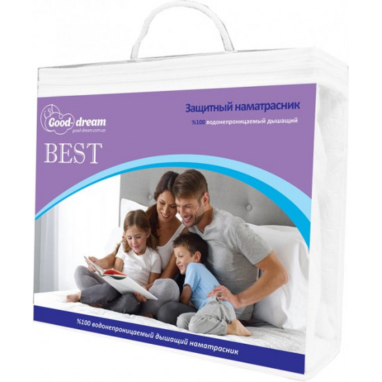 Наматрацник Good-Dream Best Водонепроникний 70х160 (GDBESTE070160) Наматрацник Good-Dream Best Водонепроникний 70х160 (GDBESTE070160)