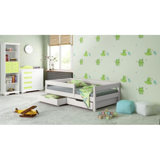 Односпальная кровать Польша LukDom Mix 140х70 с ящиками и матрасом SOFT KIDS-DREAMS Односпальная кровать Польша LukDom Mix 140х70 с ящиками и матрасом SOFT KIDS-DREAMS