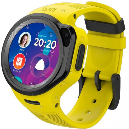 Дитячий смарт-годинник Elari KidPhone 4G Round GPS Yellow (KP-4GRD-Y) Дитячий смарт-годинник Elari KidPhone 4G Round GPS Yellow (KP-4GRD-Y)