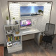 Стол компьютерный Forte Erland 1450*1116*516 Бетон Стол компьютерный Forte Erland 1450*1116*516 Бетон