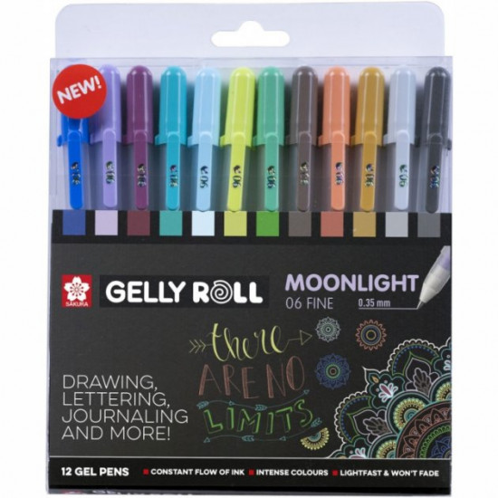 Gel pens Sakura Moonlight UNIVERSAL set 12 colors. (8712079448868) Gel pens Sakura Moonlight UNIVERSAL set 12 colors. (8712079448868)