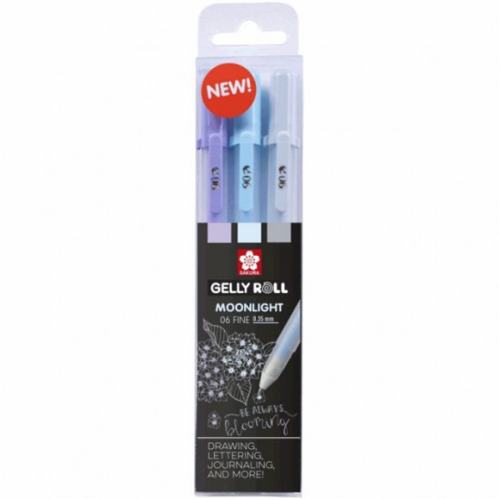 Sakura Moonlight CALM gel pens set 3 colors. (8712079448820) Sakura Moonlight CALM gel pens set 3 colors. (8712079448820)