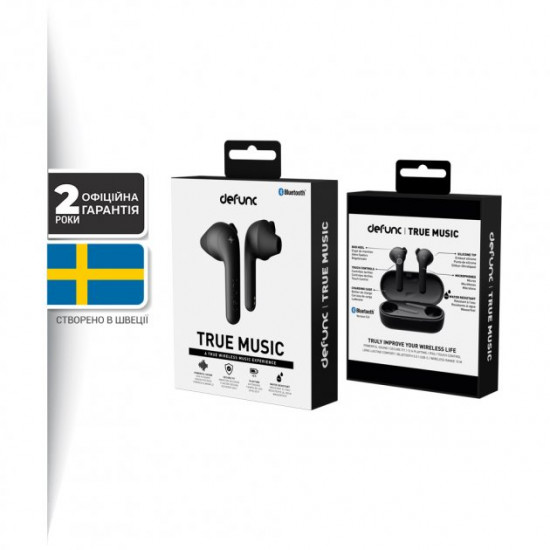 Навушники Defunc True Music TWS Black (D4271M) Навушники Defunc True Music TWS Black (D4271M)